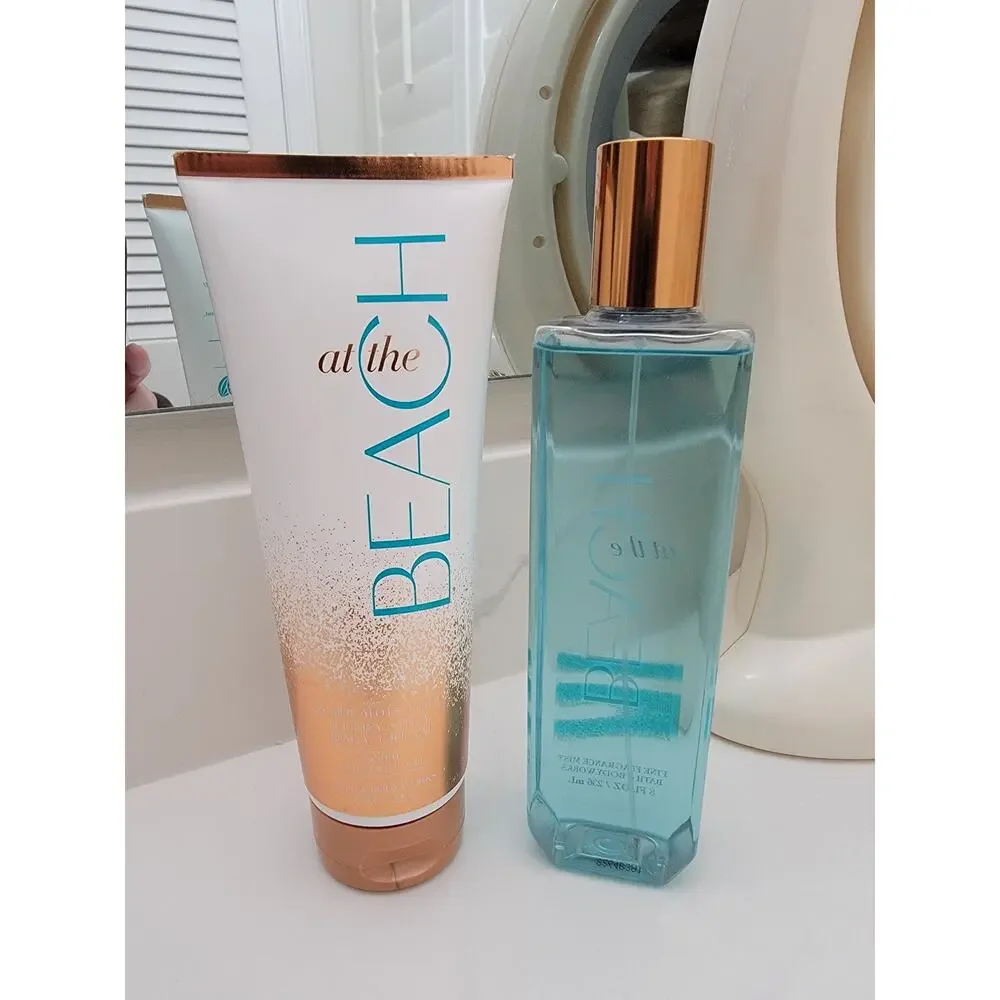 Bath and Body Works At The Beach Body Cream and Body Spray Set NEW